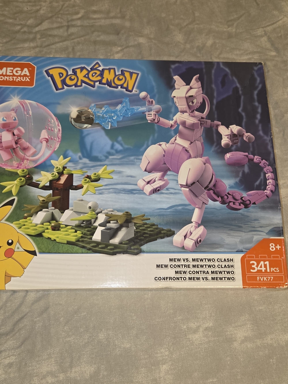 Mega Construx Pokémon Mew vs. Mewtwo Clash Building Set - Pink